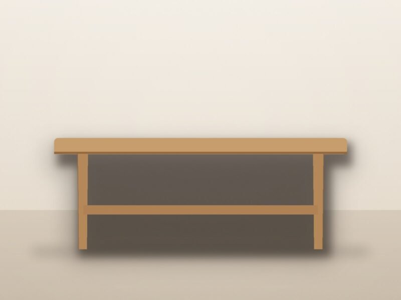 Farmhouse Trestle Bench