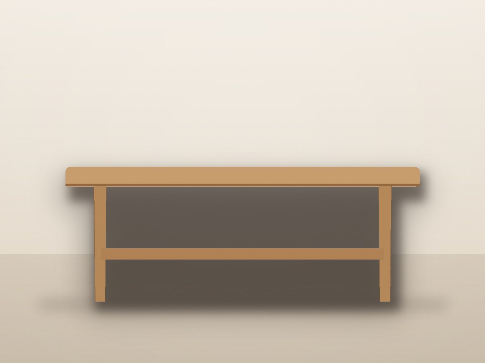 Farmhouse Trestle Bench